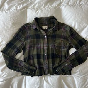Aritizia Wilfred Plaid Button Up